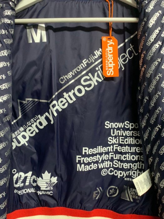 Superdry 極度乾燥 羽絨夾克 SNOW 雪衣外套 防潑水 寒流保暖 極輕 修身版型 防風外套 G50012YN