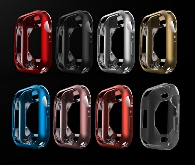 Apple watch 4代 保護殼 電鍍TPU 超薄隱形 保護套 Series4 Iwatch 清水套 矽膠套 軟殼