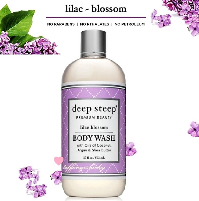 來自南加州 Deep Steep【Lilac Blossom Body Wash 淡紫色丁香花沐浴露 503 ml】