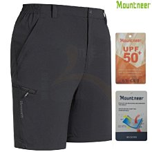 山林 Mountneer 31S33-17 男款彈性抗UV休閒短褲 吸濕排汗 快乾 工作 運動 登山 休閒 喜樂屋戶外