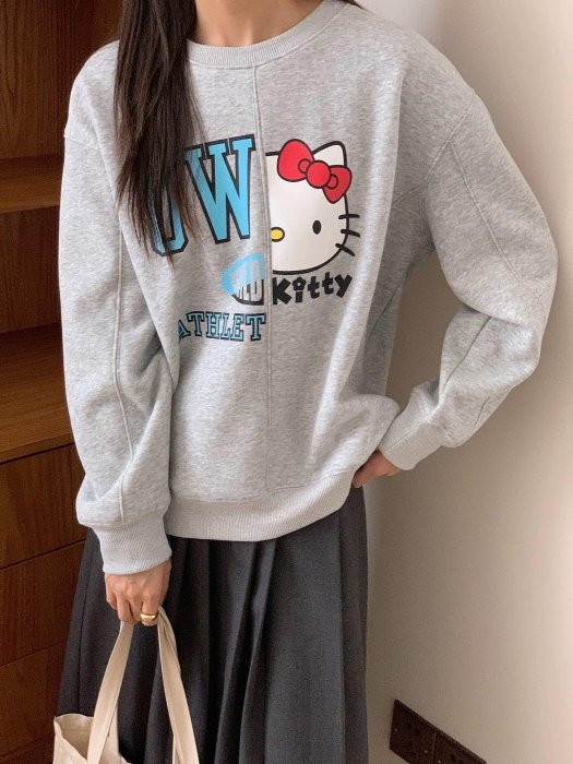 韓國 kitty印花設計感棉衣（2色）