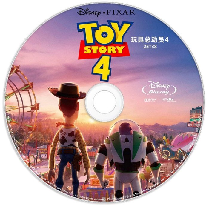 小優 動漫影片BD藍光 玩具總動員 / 反鬥奇兵 / 玩具的故事 Toy Story 第1-4部 4碟盒裝 英語發音 中文字幕