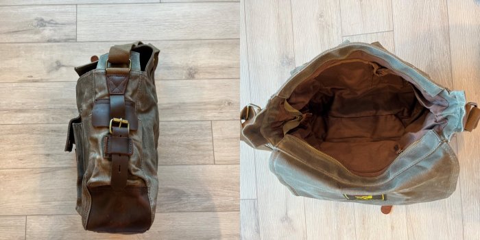 復刻 Belstaff Bag 556 我是傳奇 (黑色無上蠟) (棕色上蠟防水)  重磅帆布側背包