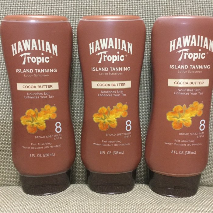 熱帶夏威夷古銅助曬乳Hawaiian Tropic-SPF4(1瓶559元） 防水級運動型也有SPF8助曬油