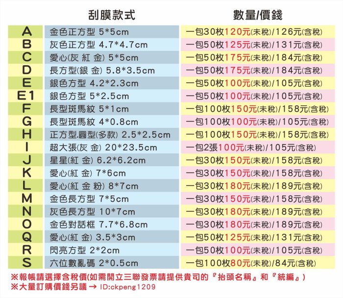 ✅ 手作 DIY 刮膜 貼紙 ✅ 刮刮樂 刮刮卡 婚禮遊戲 活動 開幕 樂透 抽獎 賓果 印刷 設計│L款6元