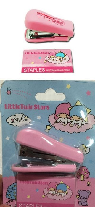 全部完售! 雙星仙子迷你釘書機卡裝 雙子星 Little Twin kikilala Sanrio 三麗鷗 正版授權