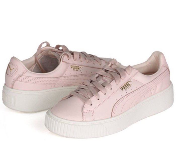 PUMA 粉 彪馬 女生 增高 厚底 FENTY Basket Platform  25號 最後出清價