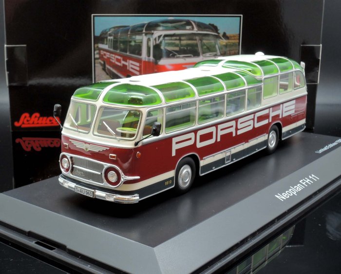 【MASH】現貨瘋狂價 Schuco 1/43 Neoplan FH 11 Porsche racing service