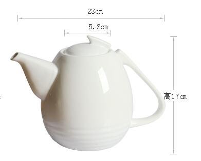 5581A 日式 陶瓷簡約茶壺茶杯組 日系泡茶壺白瓷和風泡茶壺一壺四杯竹盤套裝花茶壺竹茶盤午茶壺套裝