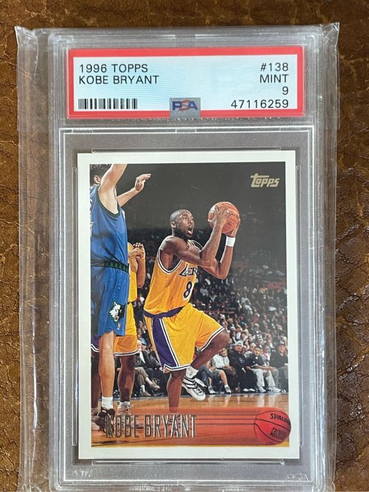 1996 TOPPS KOBE BRYANT #138 RC ROOKIE PSA9 (沒泛黃）可以重拼