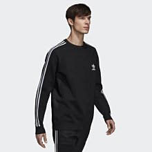 【Dr.Shoes 】Adidas Knit Crewneck 男裝 黑 白線條  運動休閒 大學T DH5754