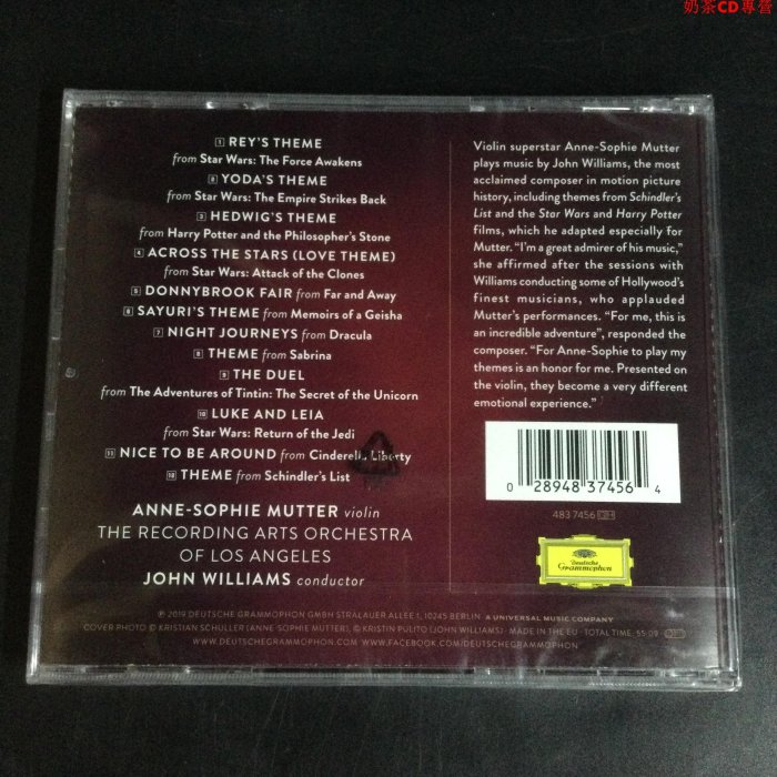 現貨4837456 穆特 ACROSS THE STARS 穿越星空 JOHN WILLIAMS CD