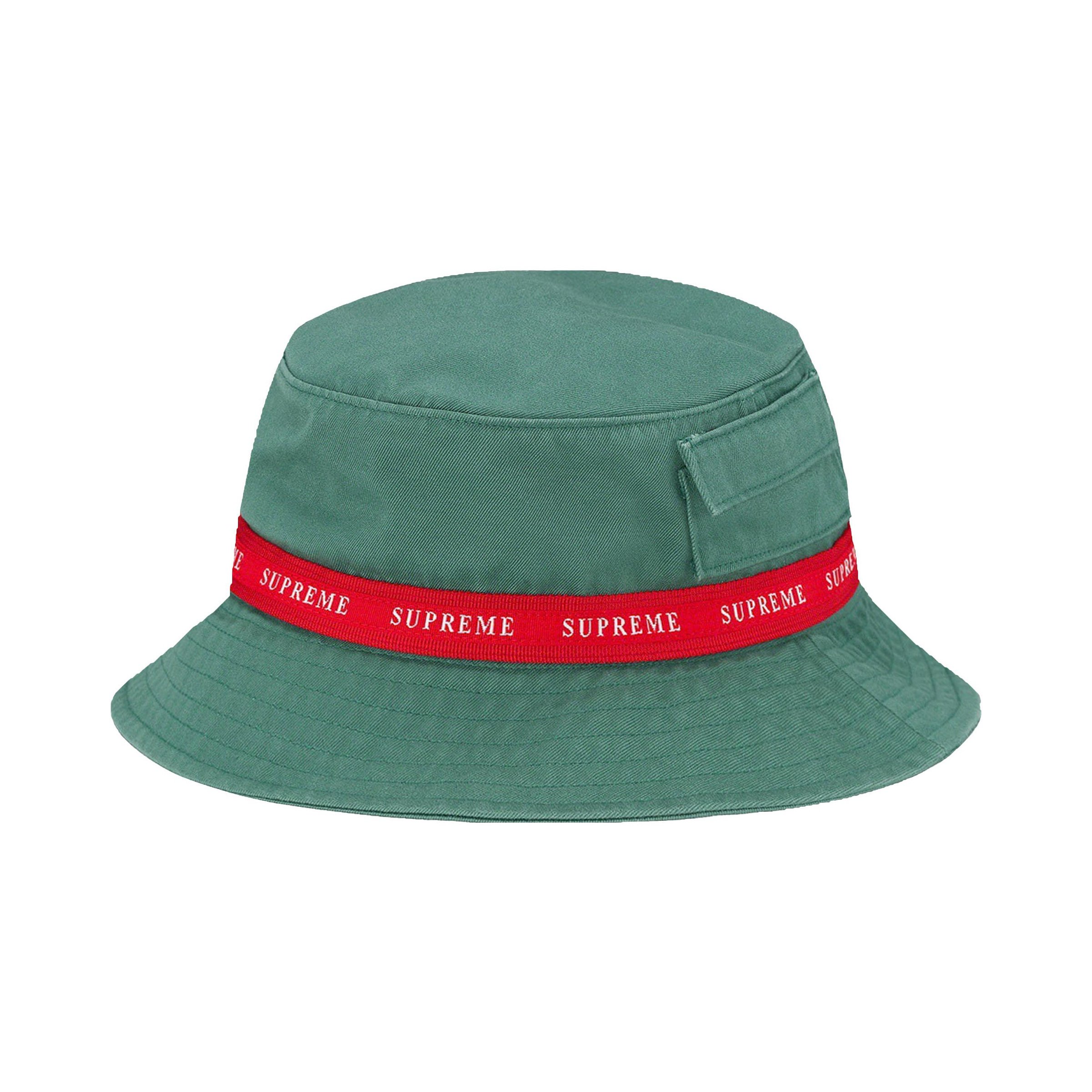 SUPREME 漁夫帽JACQUARD LOGO TAPING CRUSHER 黑色⫷ScrewCap