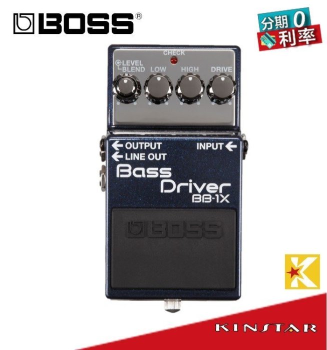 金聲樂器】全新BOSS BB-1X Bass Driver 貝斯前級放大效果器| Yahoo奇摩拍賣