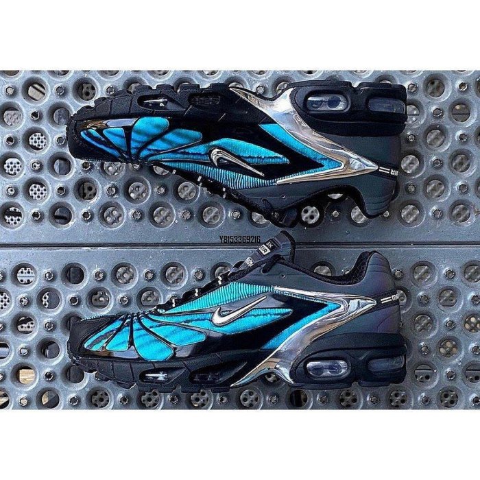 【正品】Skepta Nike Air Max Tailwind V Chrome Blue 黑藍 CQ87