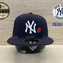 New Era Japan NY Yankees Rose 59Fifty Navy NE日本美職紐約洋基深藍色玫瑰全封