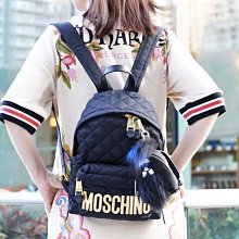 Moschino backpack 小型後背包 黑金 MOSCHINO 現貨