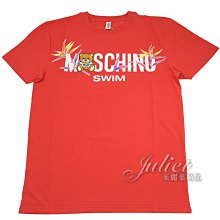 【茱麗葉精品】【全新精品 優惠中】MOSCHINO 夏日泰迪熊造型棉質短T恤.紅(多尺寸) 現貨