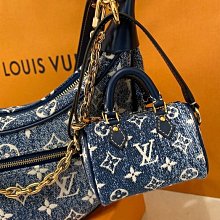 LV M00546 Micro Speedy Denim Bag Charm 迷你單寧 Speedy 吊飾