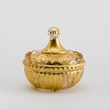 日本 箔座/HAKUZA 金箔糖果罐 小器皿 工藝品 玻璃 キャンディーポット・1（一号色）【Mr.QQ】