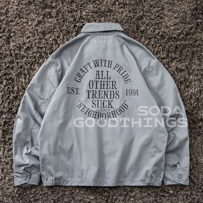 現貨#NEIGHBORHOOD FRONT ZIP JK . EC 工裝印花夾克外套22aw | Yahoo