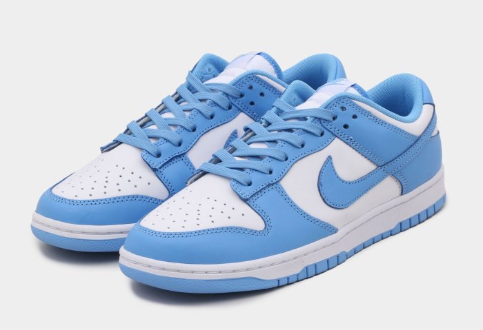 NIKE DUNK LOW RETRO UNIVERSITY BLUE 藍白DD1391-102。太陽選物社