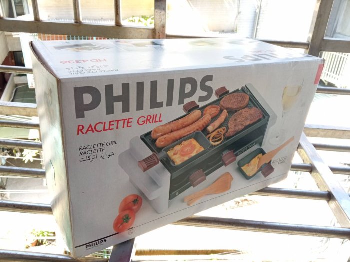 二手 PHILIPS 飛利浦無煙烤爐 電烤爐 HD4336 鐵板燒 BBQ 家用 七巧電烤盤 不沾鍋電熱盤 遠紅外線加熱