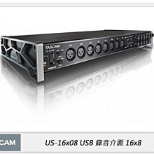 ☆閃新☆TASCAM 達斯冠 US-16x08 USB錄音介面16x08 (公司貨)