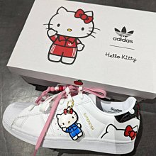 南🔥2022 9月 ADIDAS SUPERSTAR Hello Kitty 經典 貝殼頭 女款 白 GW7168