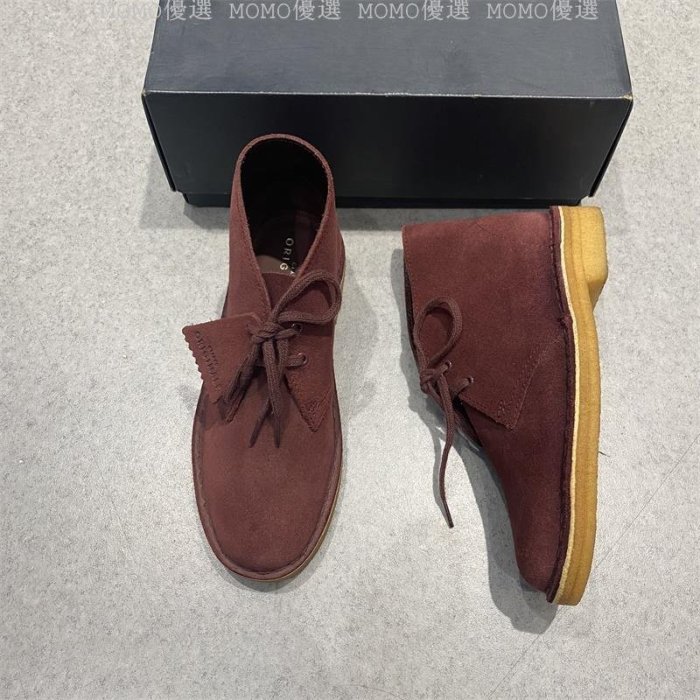 現貨-Clarks 女鞋秋Desert Boot 戶外沙漠靴工裝靴系帶女潮鞋簡約