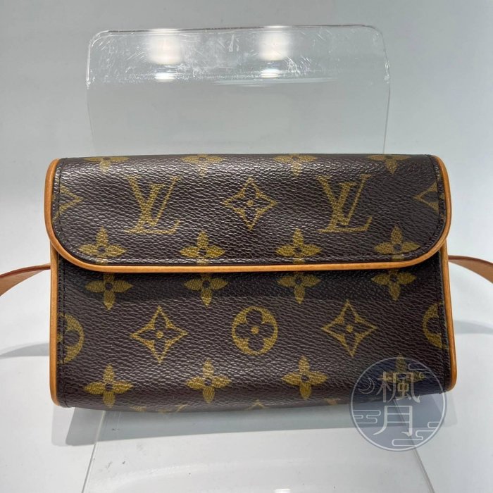 BRAND楓月 LOUIS VUITTON 路易威登 M51855 原花 POCHETTE FLORENTIN 腰包 肩背包 精品包