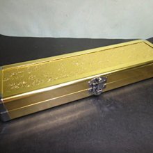 【競標網】高級首飾專用鋁製(金色)鑲金項鍊珠寶盒(天天超低價起標、價高得標、限量一件、標到賺到)