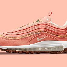 Nike Air Max 97 SE 子彈 橘粉 刺繡 氣墊運動百搭慢跑鞋DC4012-800 女鞋