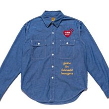 【日貨代購CITY】 HUMAN MADE CHAMBRAY L/S SHIRT 熱狗 刺繡 襯衫 現貨