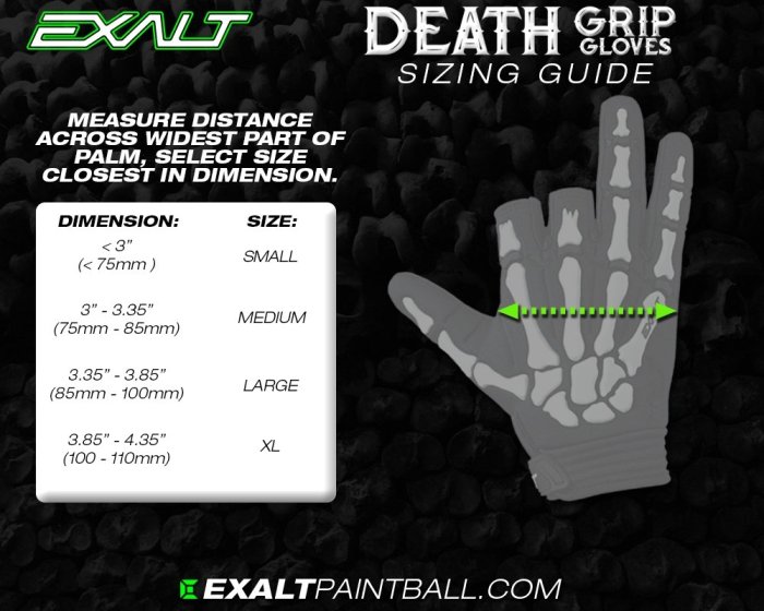 [三角戰略漆彈] EXALT DEATH GRIP GLOVE 防護手套 - 黑 ( 漆彈裝備,生存護具,人身部品)