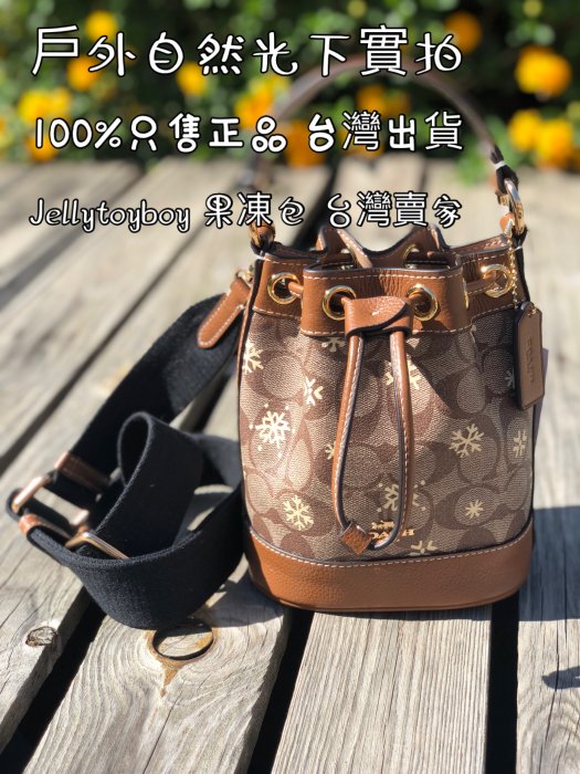 Coach DEMPSEY 15 雪花 CE587 SNOWFLAKE 現貨 限量 迷你LV款水桶包 折扣款 全新正品