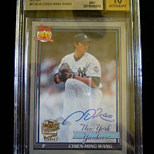 王建民漂亮限量99張銀平行卡面簽名鑑定卡 2021 Topps Archives Silver BGS 9 AU 10