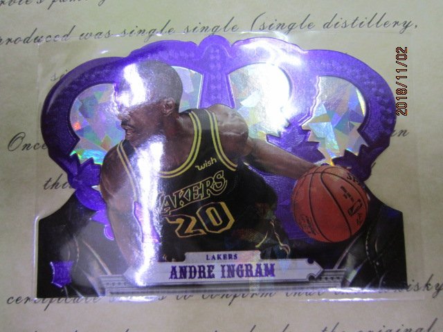 新賣家~17/18~Andre Ingram /25~RC~CROWN ROYALE~皇冠~紫亮~超低限量/25~