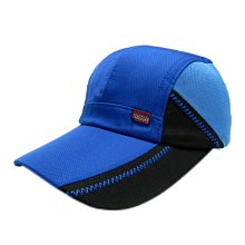【海倫精坊】旅休風格~Y英字標輕量型雙拼色排汗藍色棒球帽~男女適(特價２７０元/頂)D841
