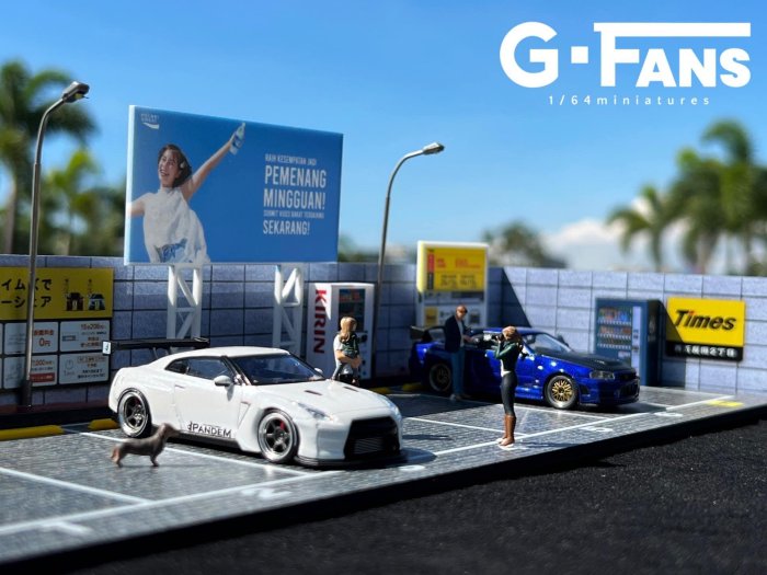 【M.A.S.H】現貨特價 G-FANS MODELS 1/64 Times 停車場 場景 710028