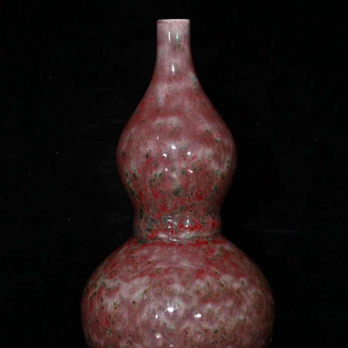 清代窯變葫蘆瓶（18.5×11cm）1504735【憶仟堂】青瓷 白瓷 青白瓷