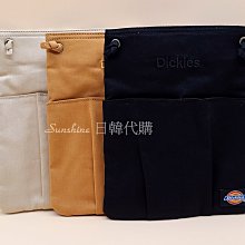 限量 日本正品 限定 DICKIES 刺繡包 挺版帆布包 側背包 斜背包 帆布包 長型包 布包 肩背包 卡其 黑 焦糖