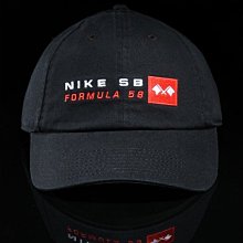 南◇現 NIKE SB F1 運動帽 帽子 可調式 老帽 黑色 男女 840815-010 電繡 賽車帽子