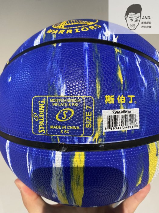 【AND.】NIKE 籃球 NBA 勇士 隊徽 大理石 印花 海藍 黃白 渲染 SPA84100