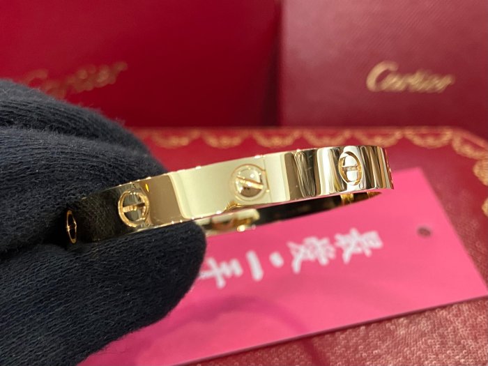 ☆最愛二手精品☆ CARTIER LOVE BANGLE 18K 750 卡地亞黃K金新版螺絲手環 17號 CRB6067517 XG5920