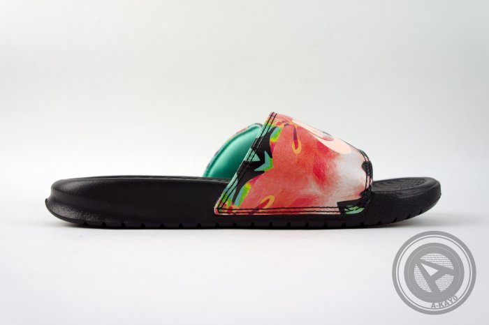 【A-KAY0】NIKE 女鞋 W BENASSI JDI PRINT FLORAL 花卉 黑【618919-019】