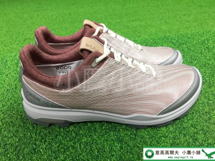 [小鷹小舖] ECCO GOLF BIOM HYBRID3 12550351404 高爾夫 女仕球鞋 軟釘 防水皮革