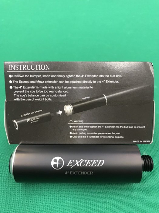 全新 日本 MEZZ EXCEED 球桿 EXC 4吋加長器