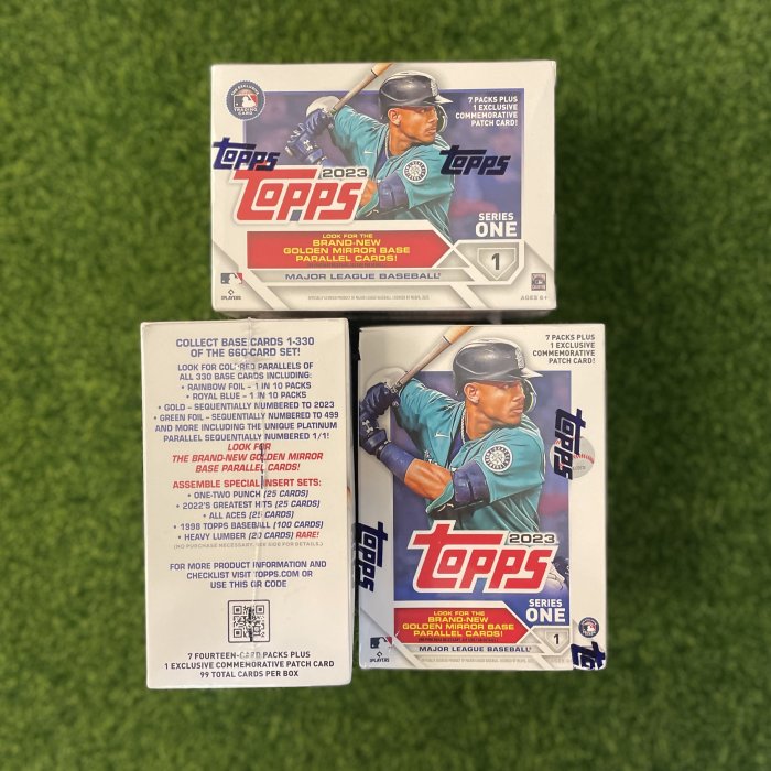 2023 Topps Mlb Series 1 Baseball Blaster Box 棒球卡盒一盒99張含