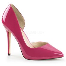 Shoes InStyle《五吋》美國品牌 PLEASER 原廠正品漆皮尖頭高跟包鞋 有大尺碼 出清『紫紅色』